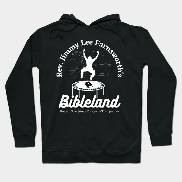 Fletch Lives - Bibleland (White) Hoodie by Simontology